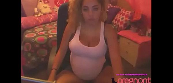  Pregnant Free Chat with Webcam Girl Big Belly and Very Pregnant